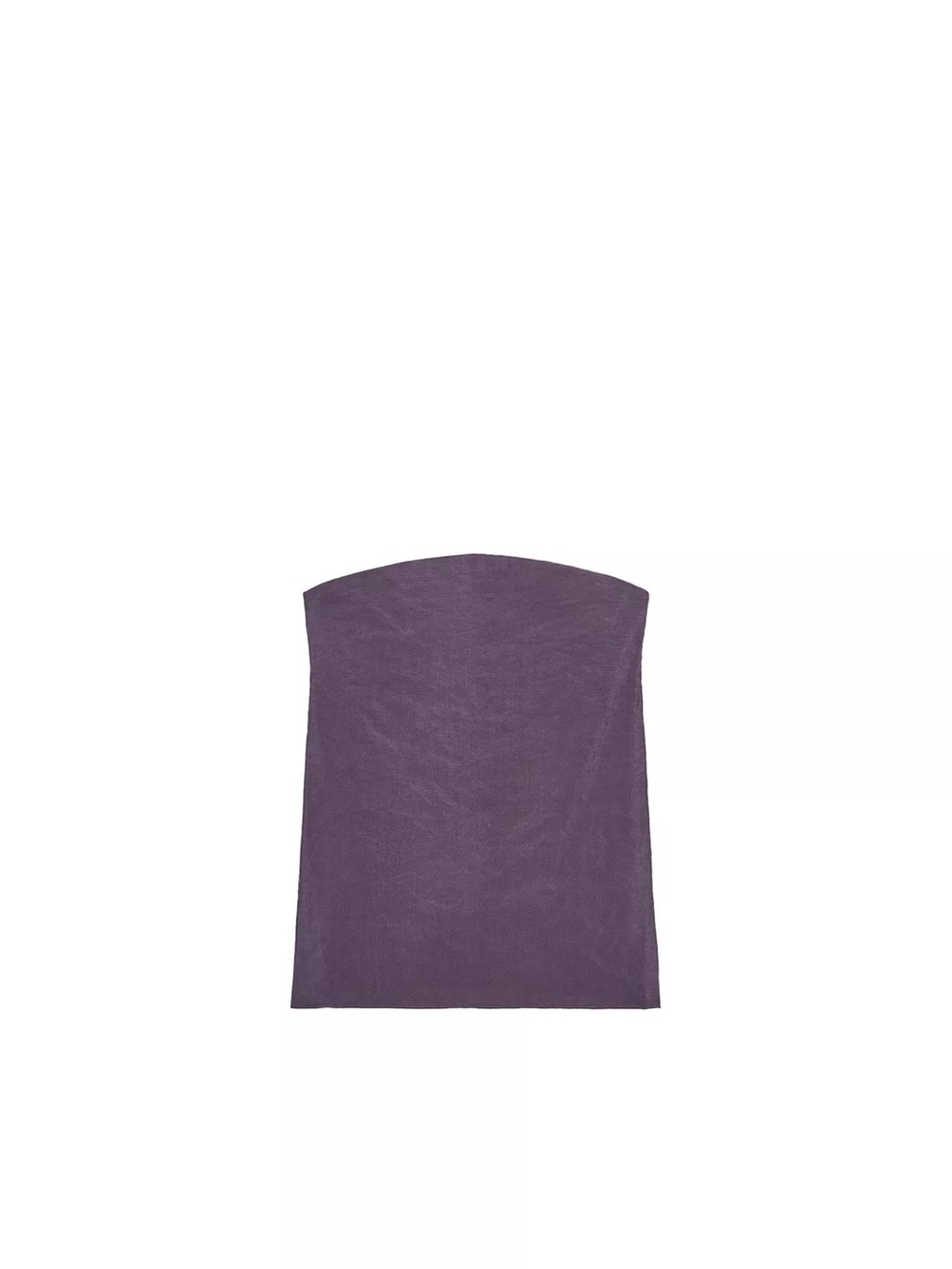 Zara Purple Strapless Textured Top